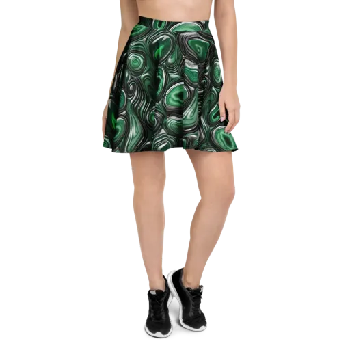 Emerald Agate on a Skater Skirt