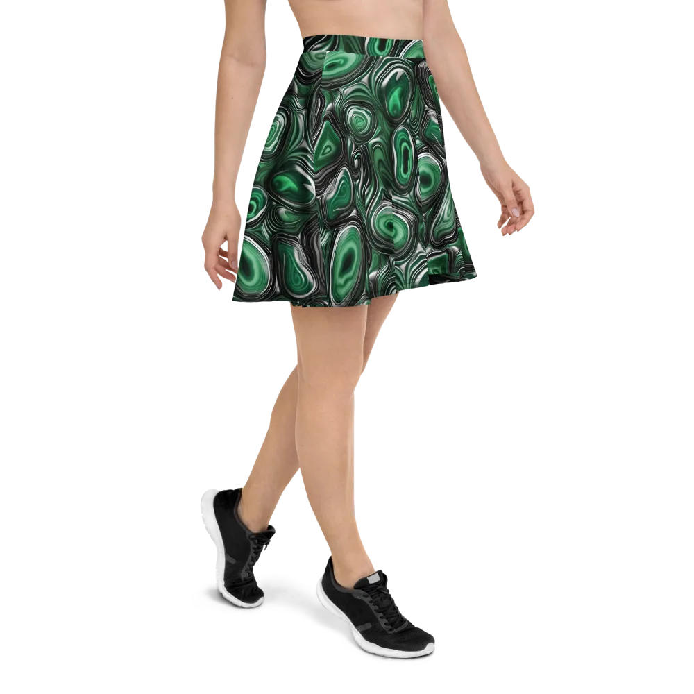 Emerald Agate on Skater Skirt — Right