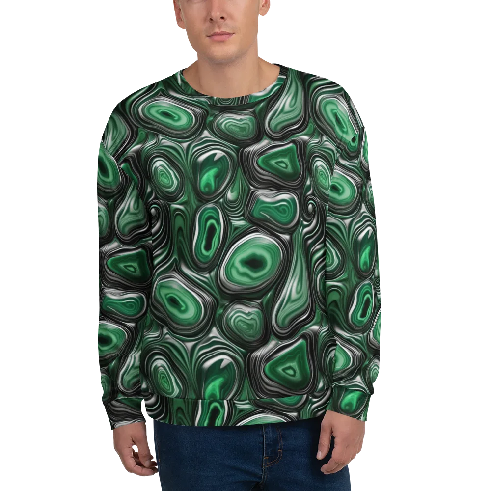 Emerald Agate on Sweatshirt — Front