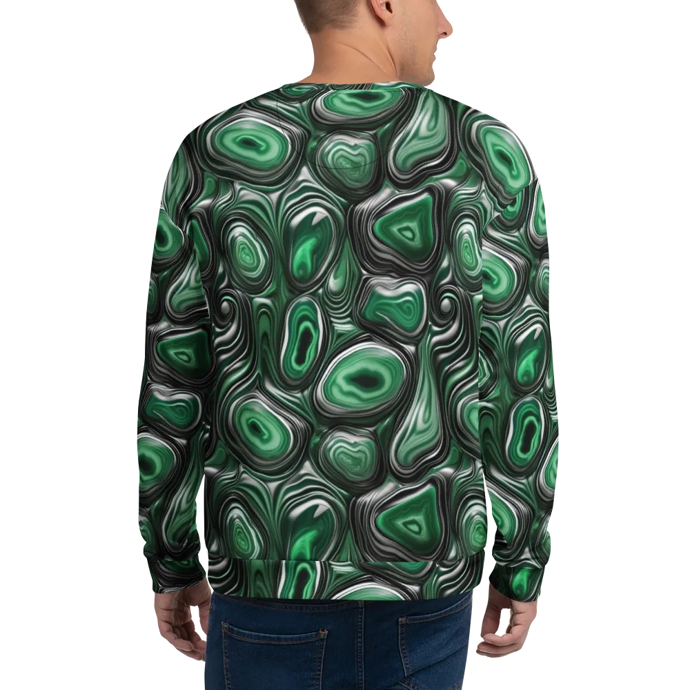 Emerald Agate on Sweatshirt — Back