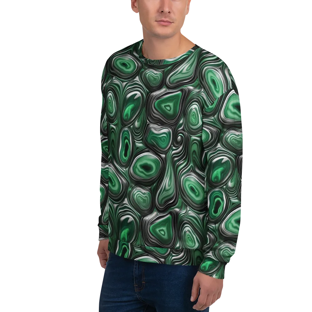 Emerald Agate on Sweatshirt — Left Front