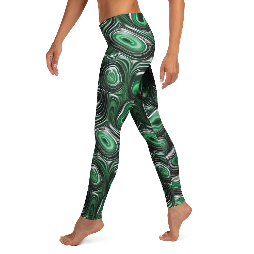 Emerald Agate on Leggings — Left