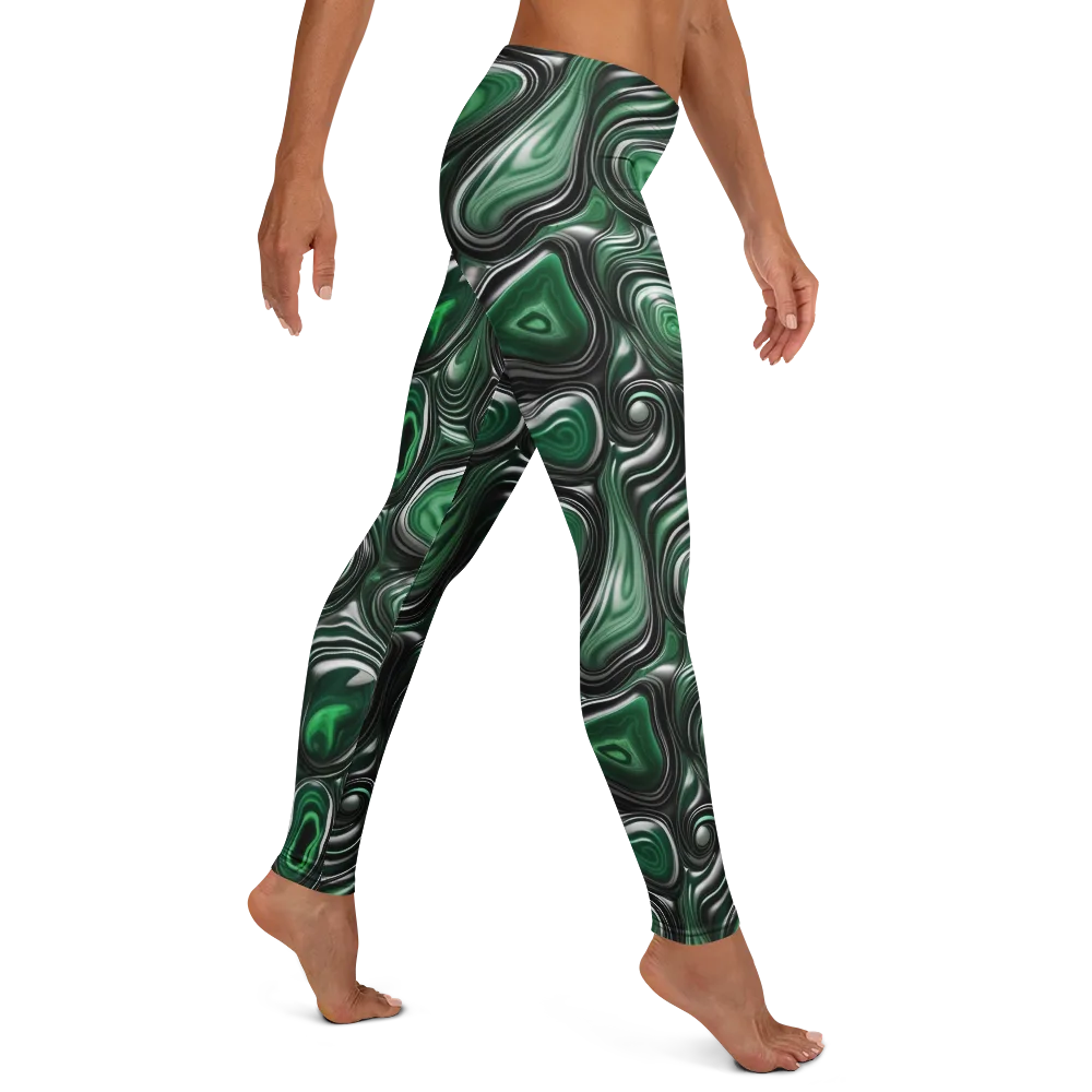 Emerald Agate on Leggings — Right