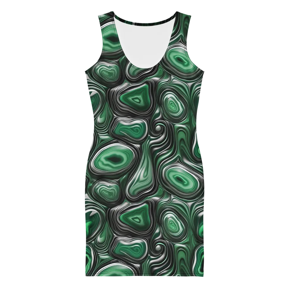 Emerald Agate on Bodycon Dress — Front