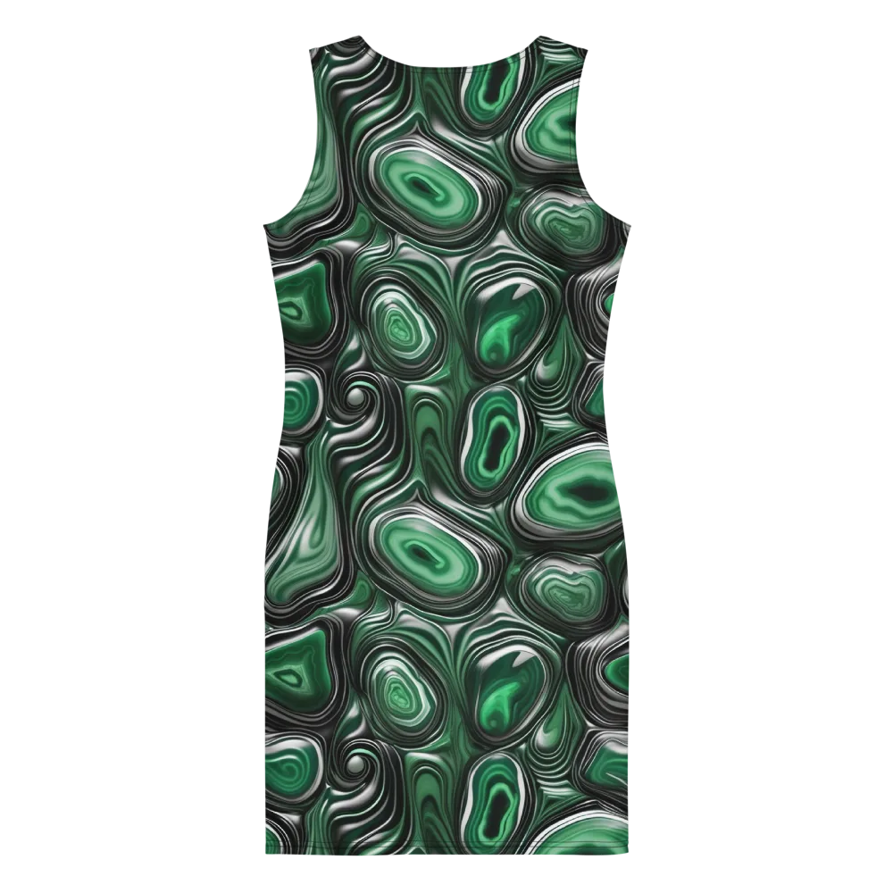 Emerald Agate on Bodycon Dress — Back