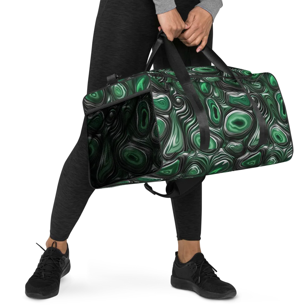 Emerald Agate on Duffle Bag — Right Front