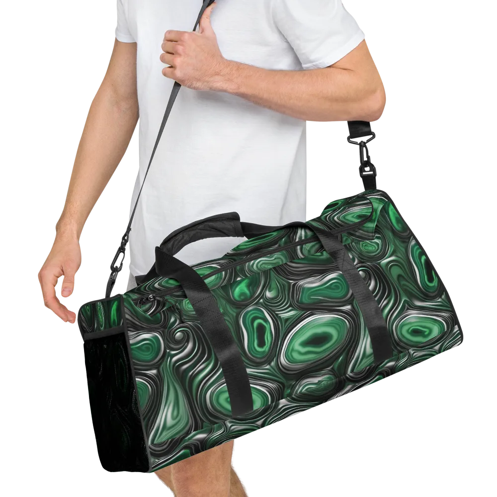 Emerald Agate on Duffle Bag — Right Front