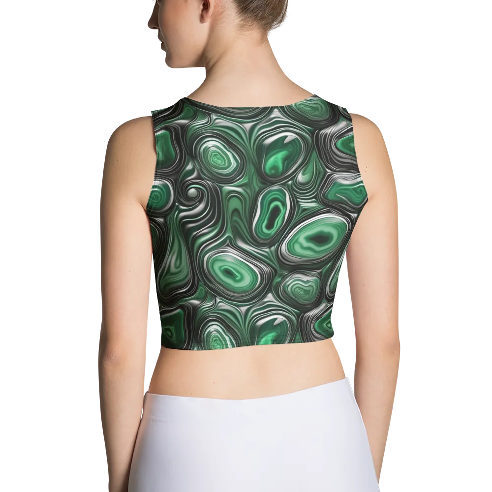 Emerald Agate on Crop Top — Back