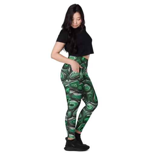 Emerald Agate on a Leggings with Pockets
