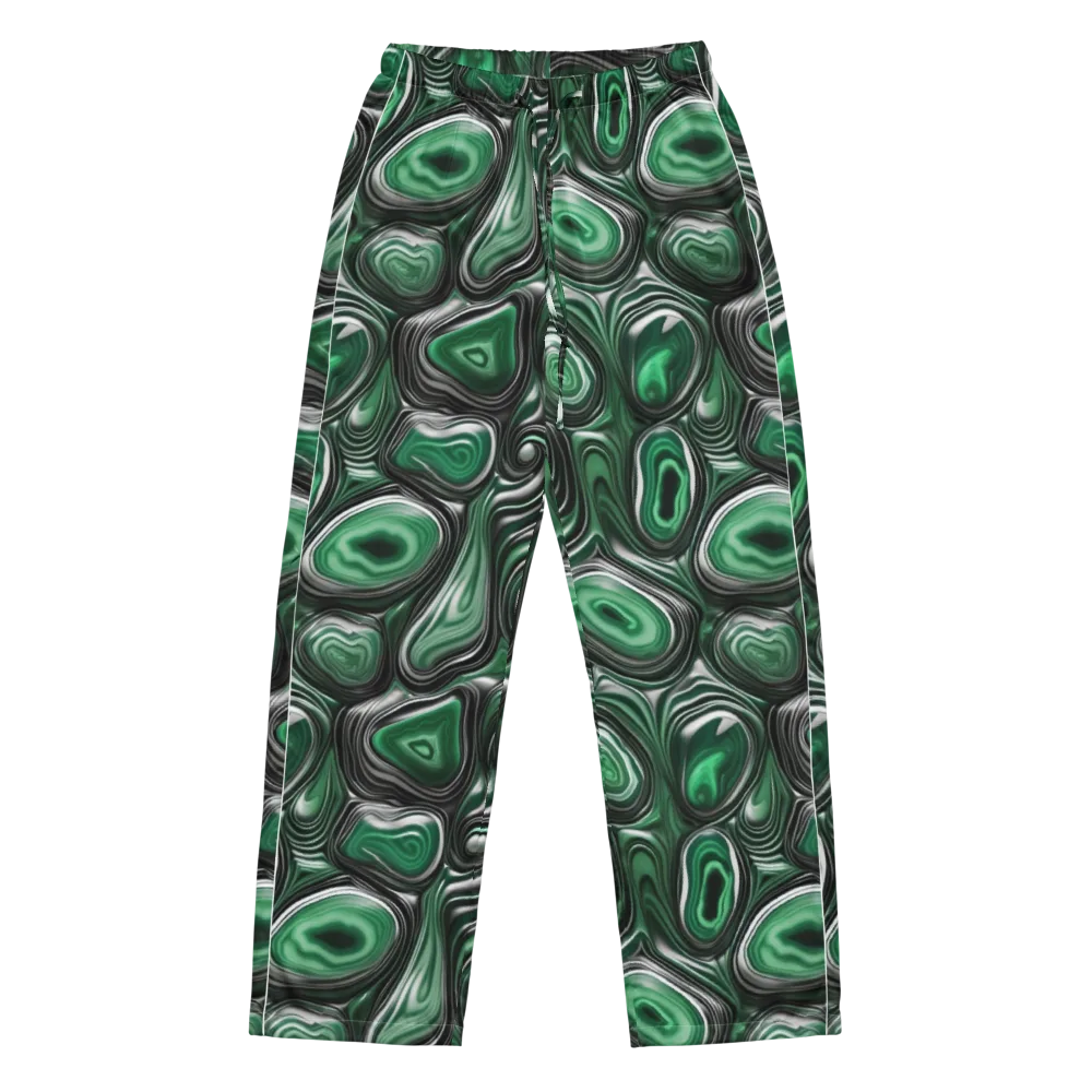 Emerald Agate on Women's Pajama Pants — Front
