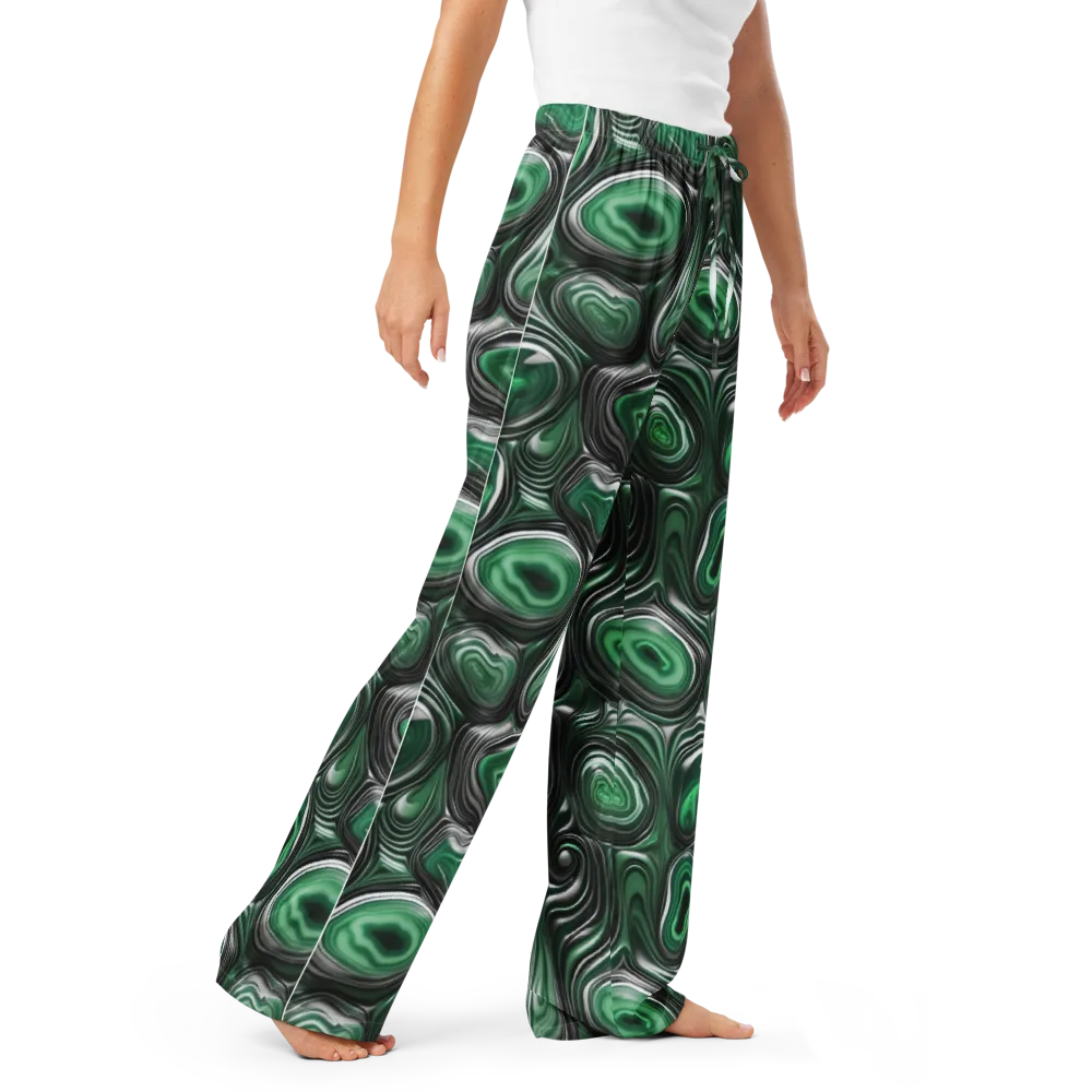 Emerald Agate on Women's Pajama Pants — Right Front