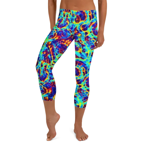 Cobalt Plasma on a Capri Leggings