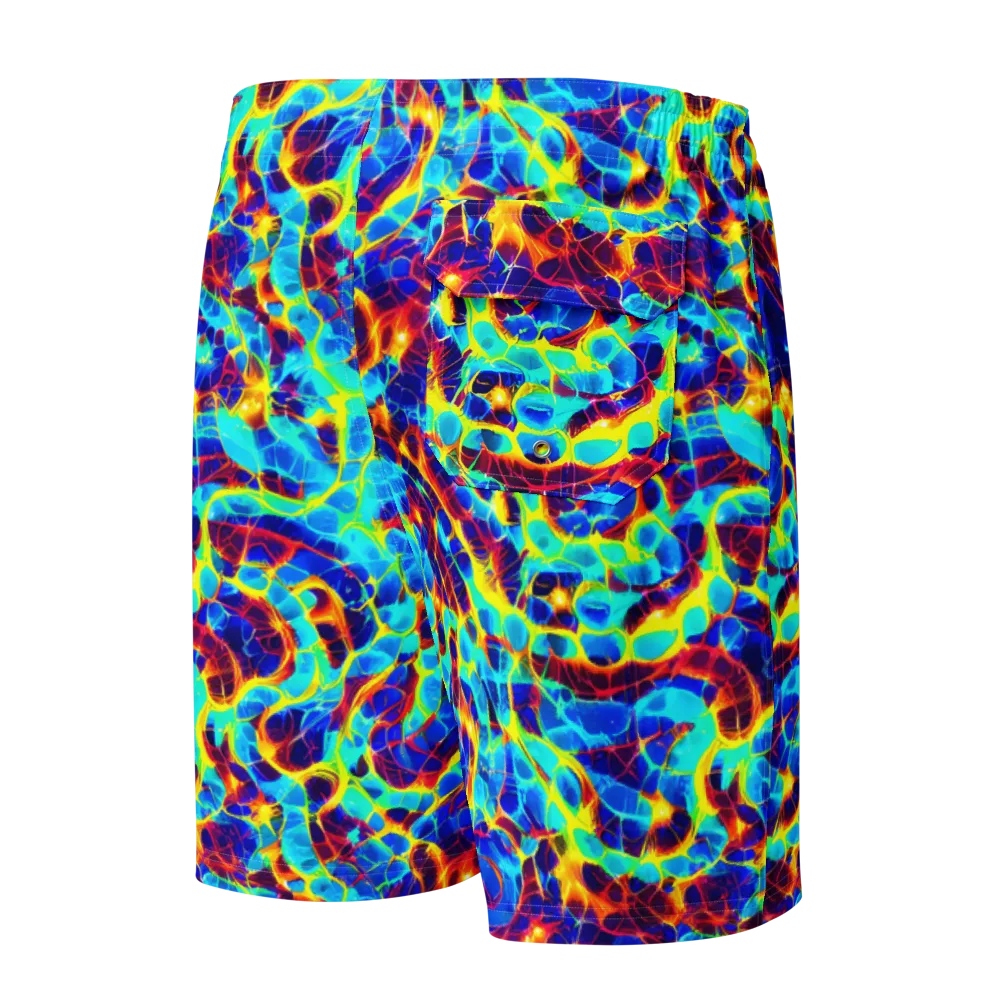 Cobalt Plasma on Men's Board Shorts — Back