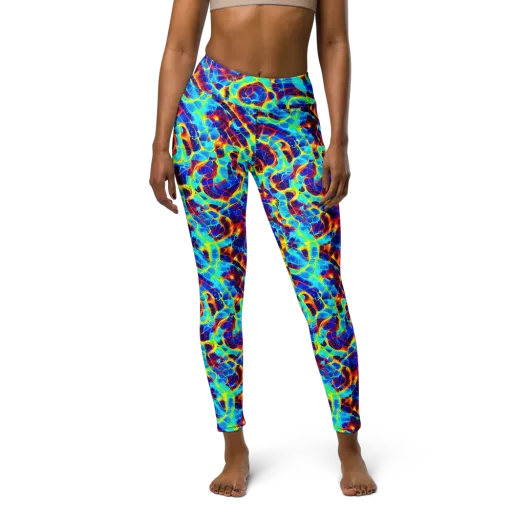 Cobalt Plasma on a Yoga Leggings