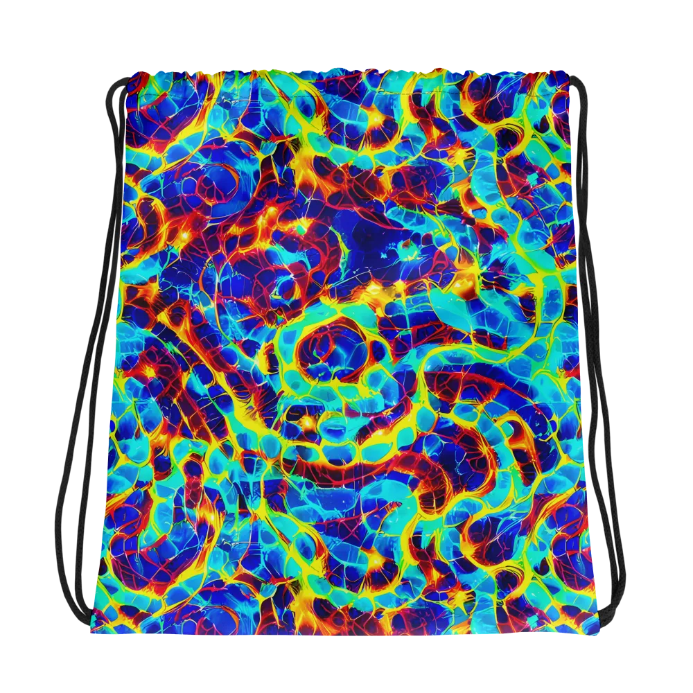 Cobalt Plasma on Drawstring Bag — Photo