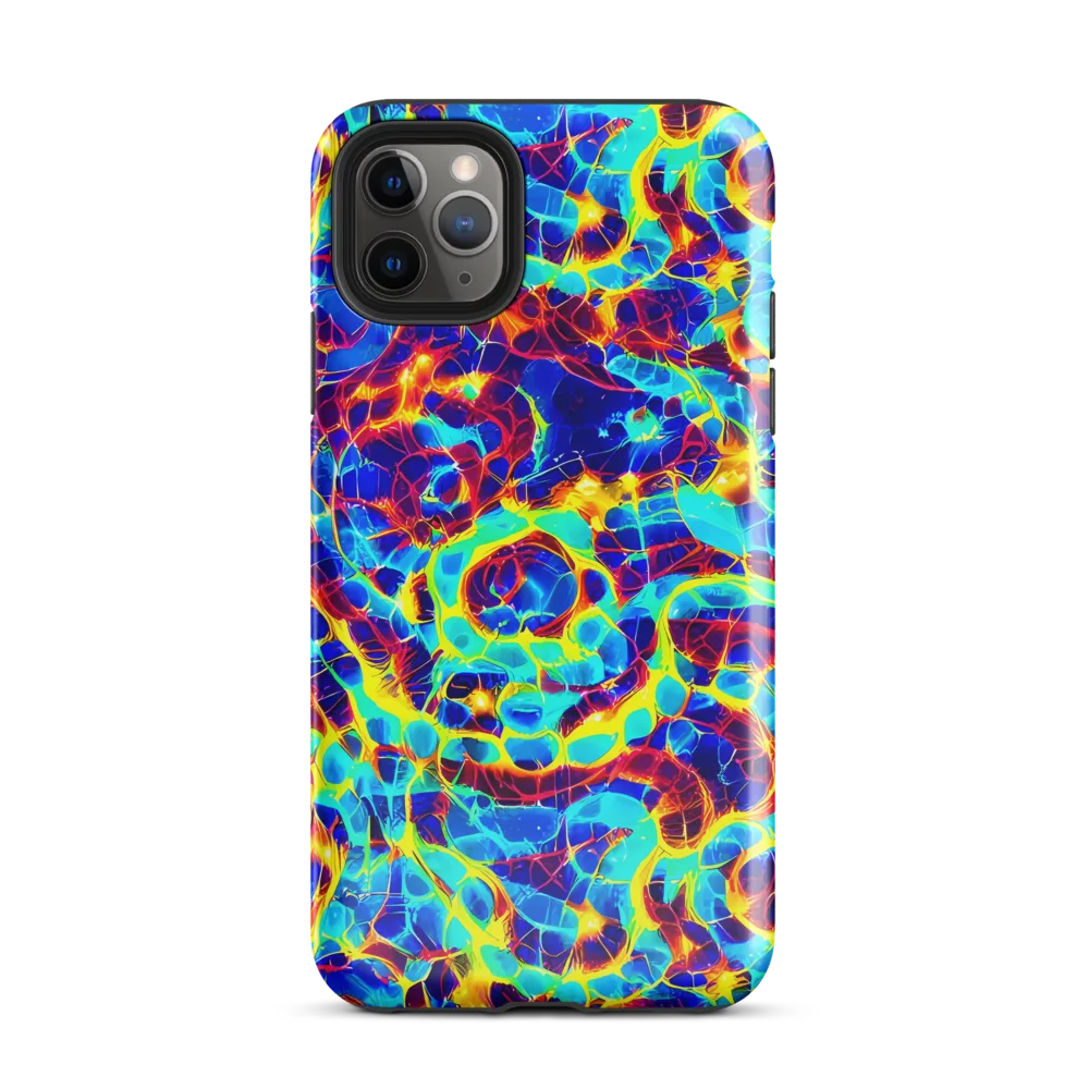 Cobalt Plasma on Tough Case for iPhone® — Front