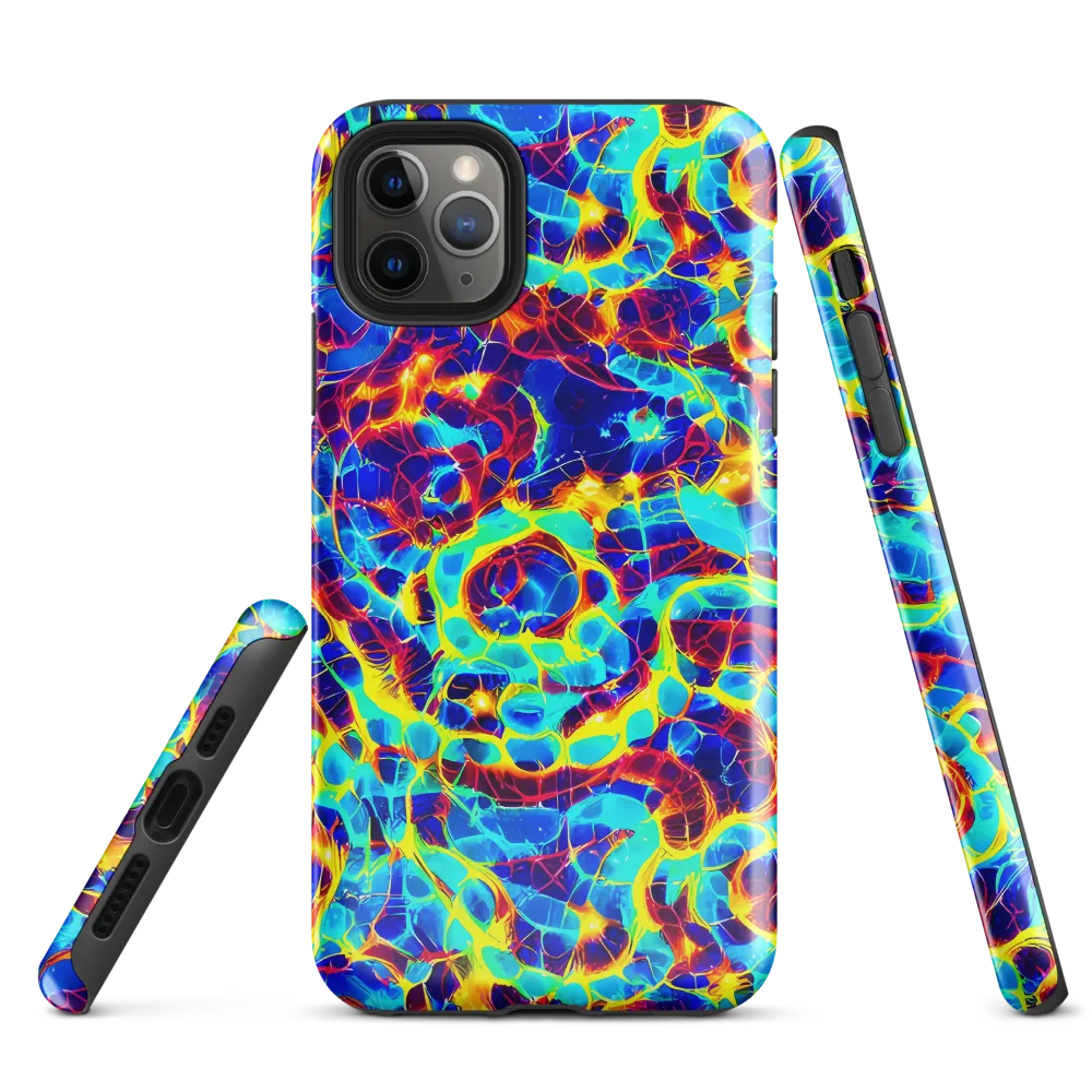 Cobalt Plasma on Tough Case for iPhone® — Front