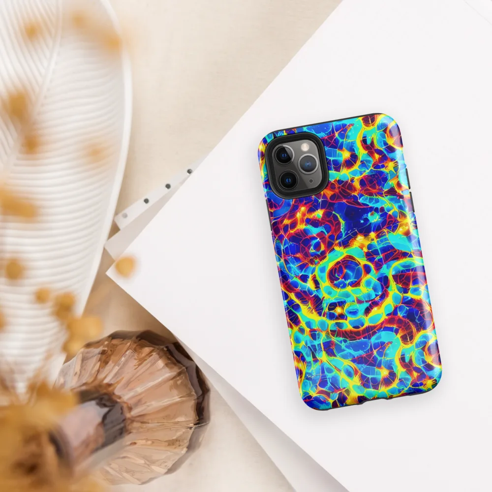 Cobalt Plasma on Tough Case for iPhone® — Front