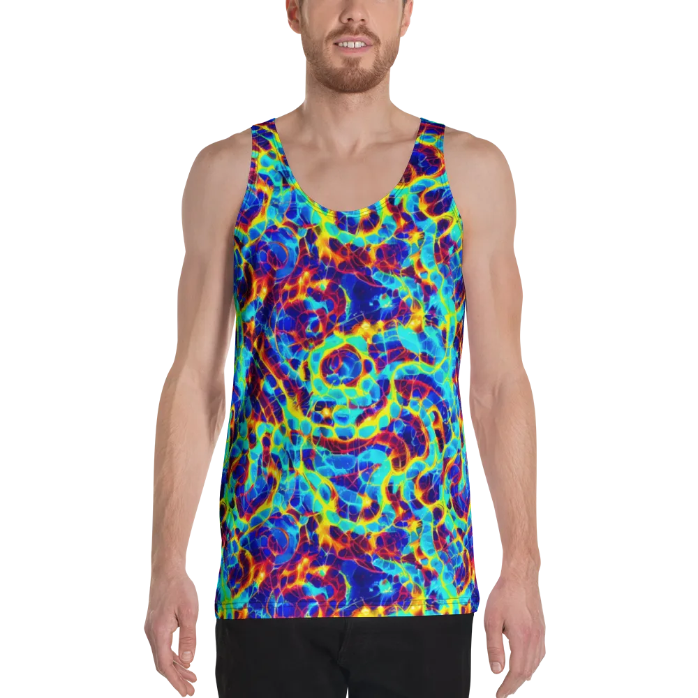 Cobalt Plasma on Men's Tank Top — Front