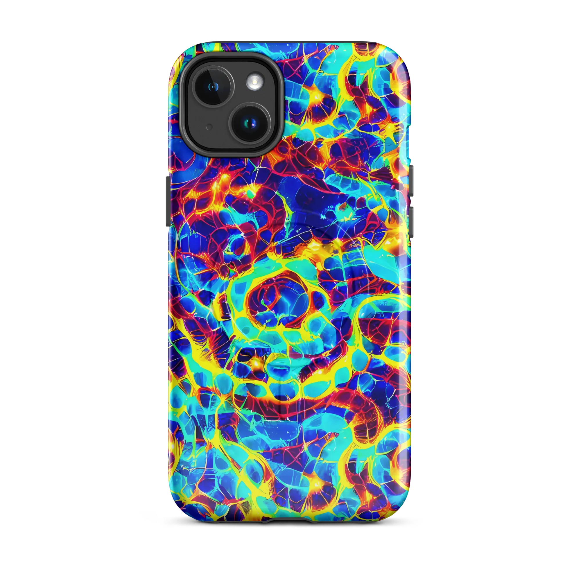 Cobalt Plasma on MagSafe Tough Case for iPhone® — Front