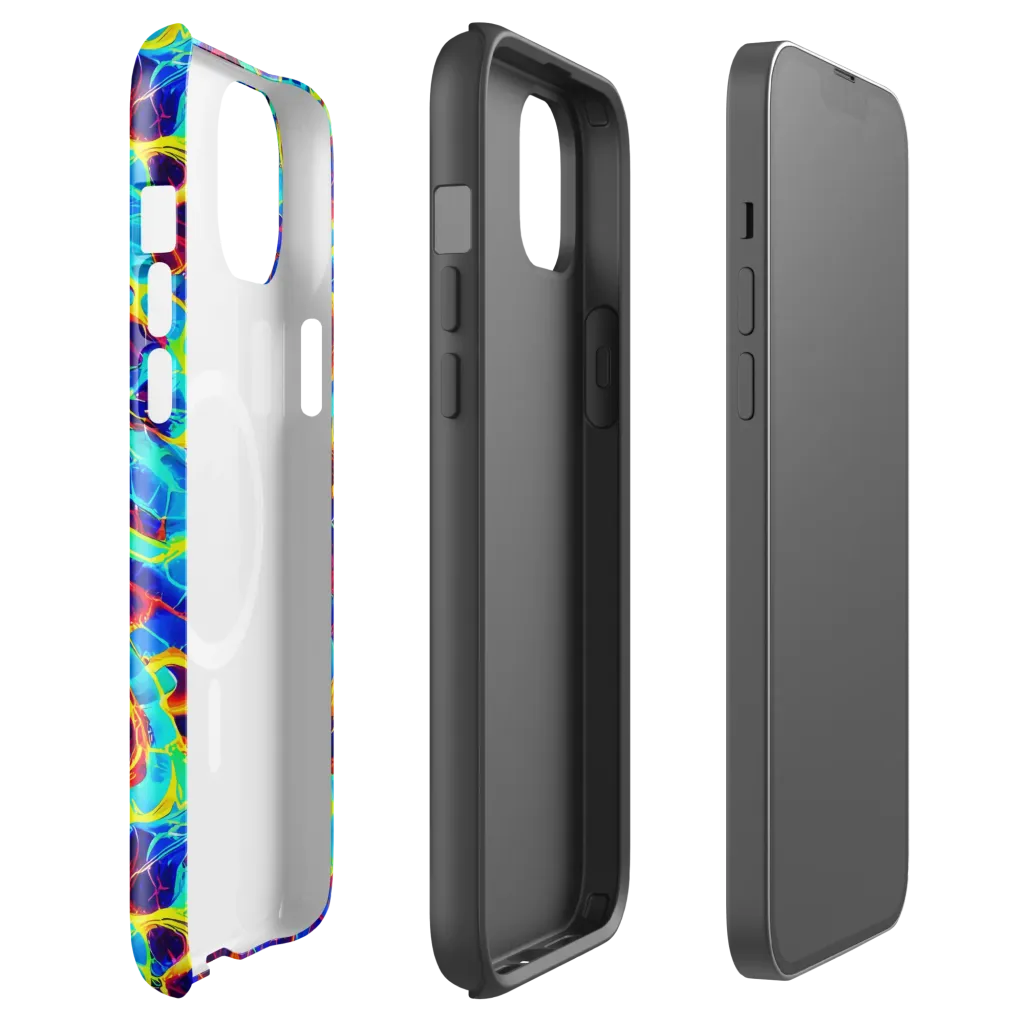 Cobalt Plasma on MagSafe Tough Case for iPhone® — Front
