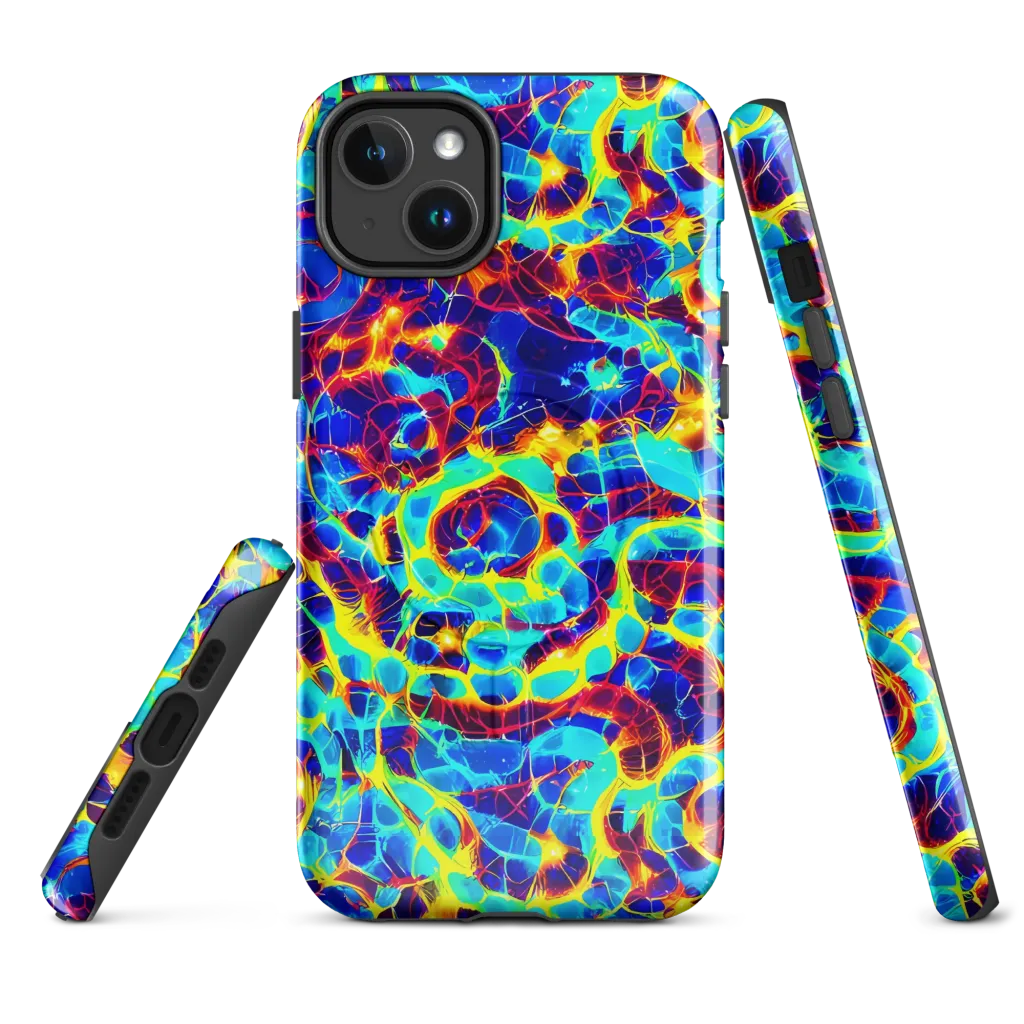 Cobalt Plasma on MagSafe Tough Case for iPhone® — Front