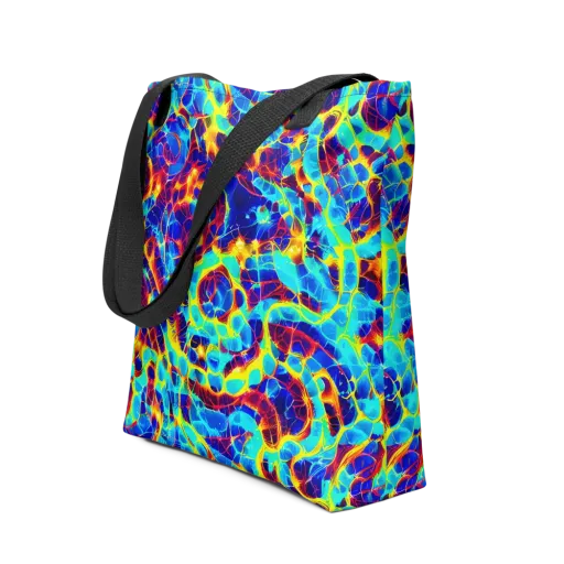 Cobalt Plasma on a Tote Bag
