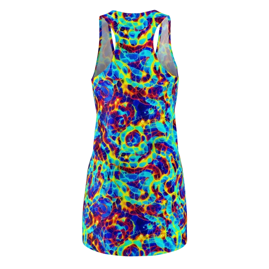 Cobalt Plasma on Racerback Dress — Back