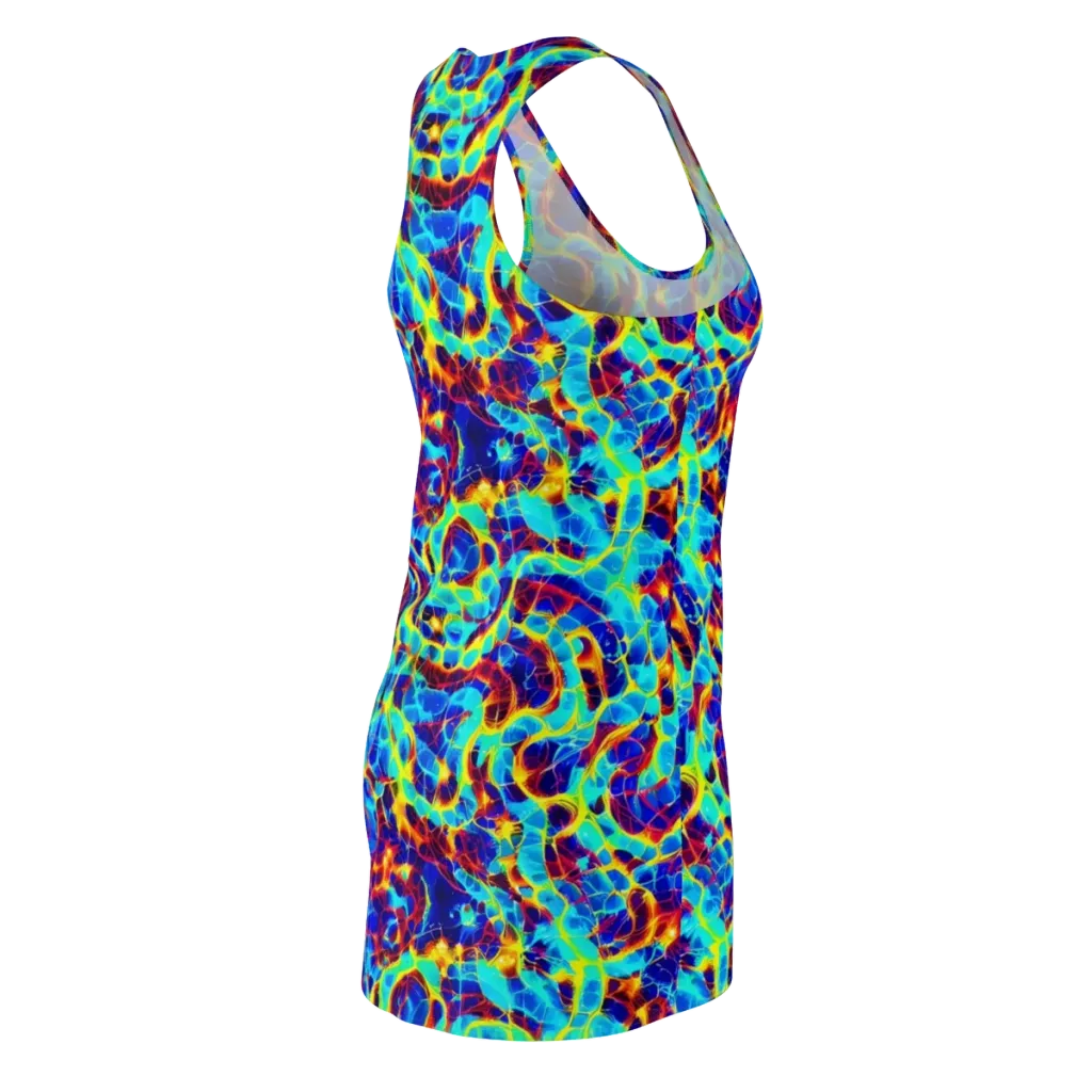 Cobalt Plasma on Racerback Dress — Back Side