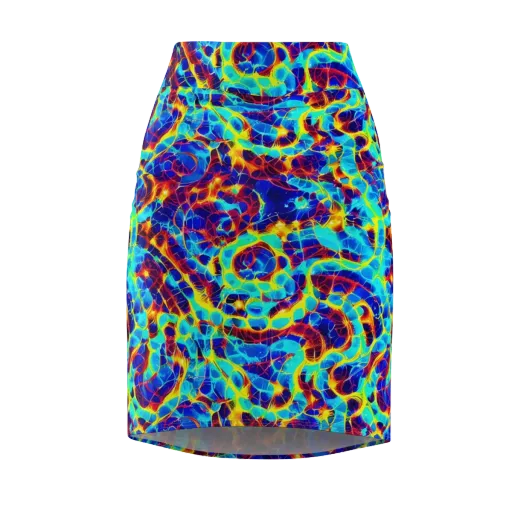 Cobalt Plasma on a Pencil Skirt