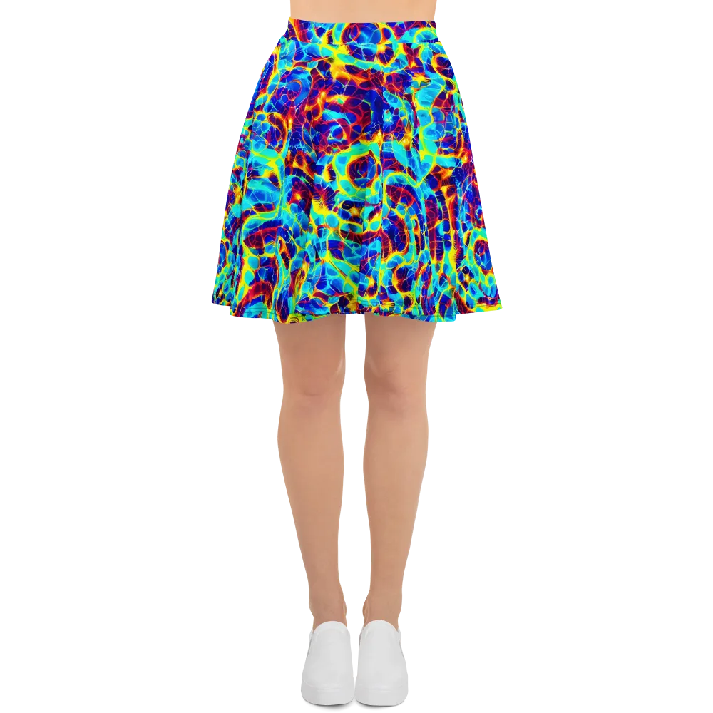 Cobalt Plasma on Skater Skirt — Front