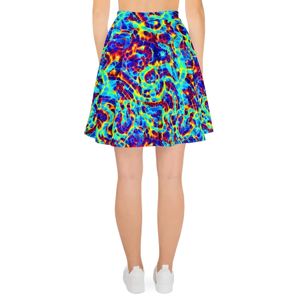 Cobalt Plasma on Skater Skirt — Back