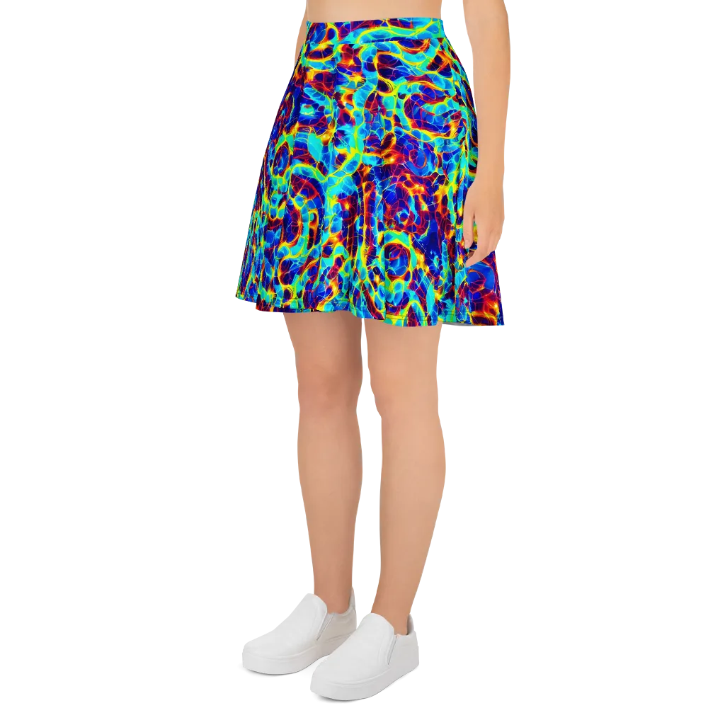 Cobalt Plasma on Skater Skirt — Left