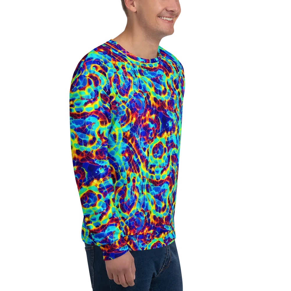 Cobalt Plasma on Sweatshirt — Right Front