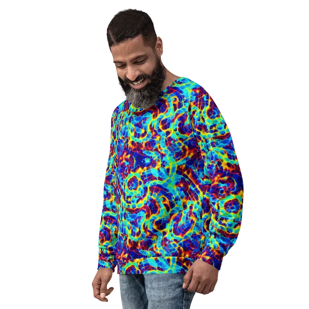 Cobalt Plasma on Sweatshirt — Left Front