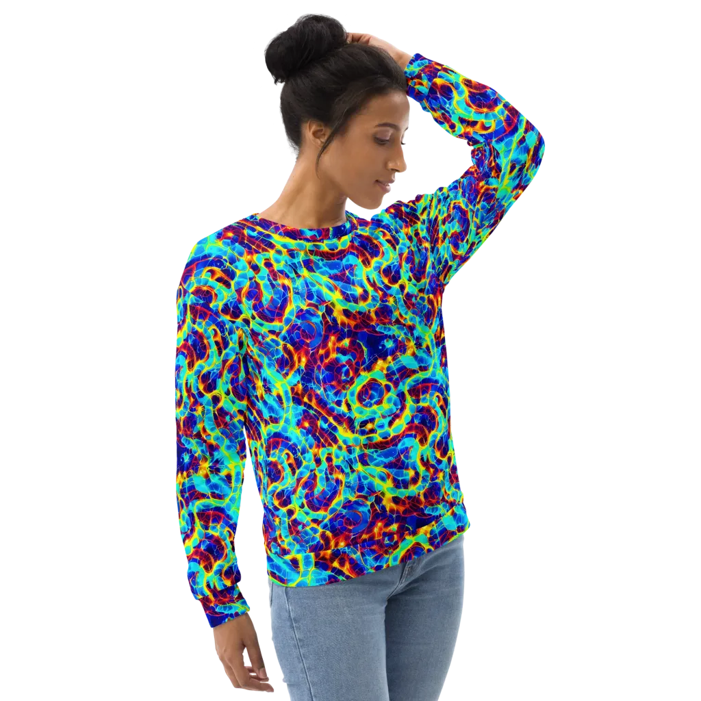 Cobalt Plasma on Sweatshirt — Right Front
