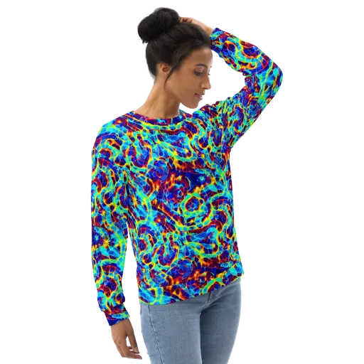 Cobalt Plasma on a Sweatshirt