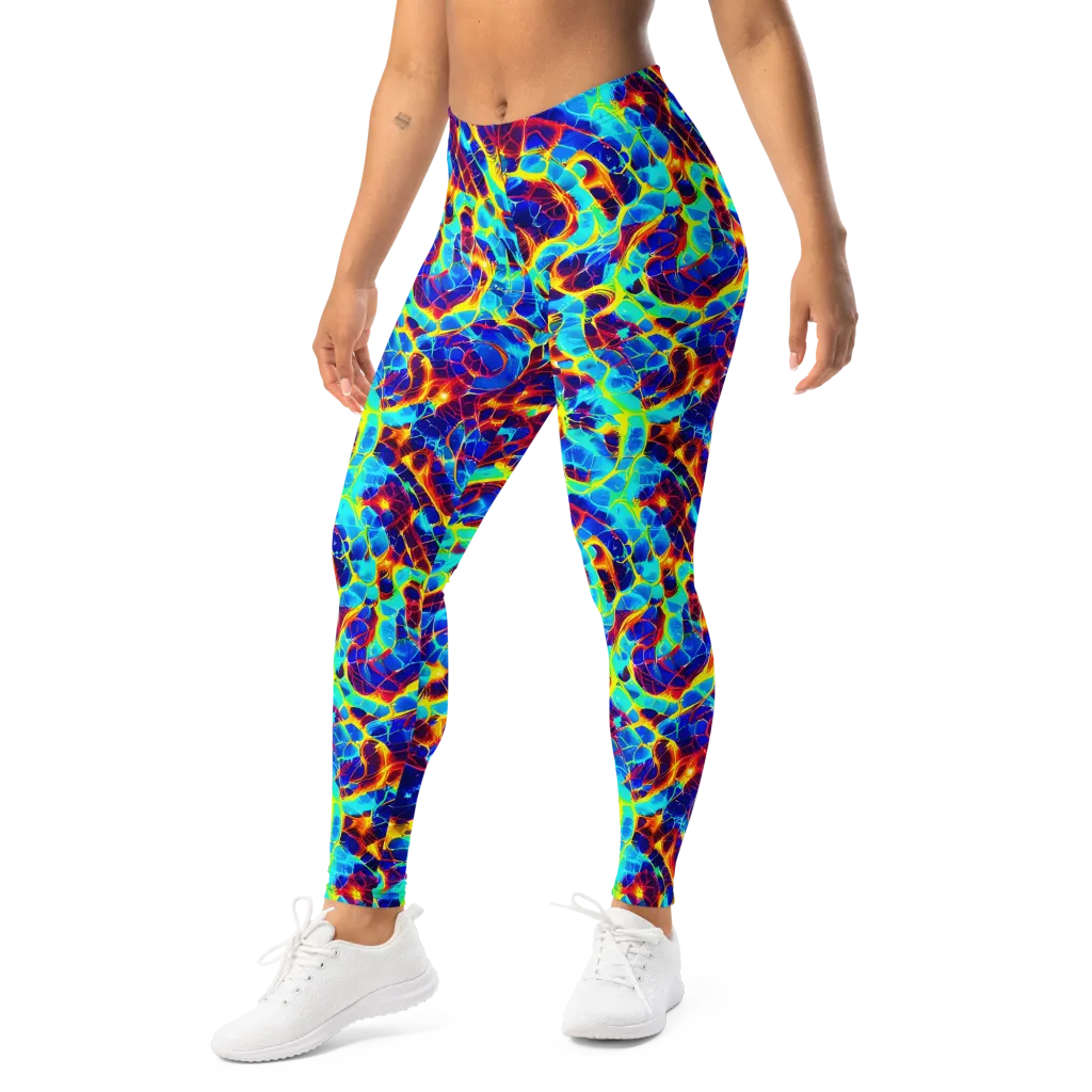 Cobalt Plasma on Leggings — Left Front