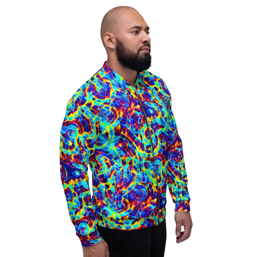 Cobalt Plasma on Bomber Jacket — Right
