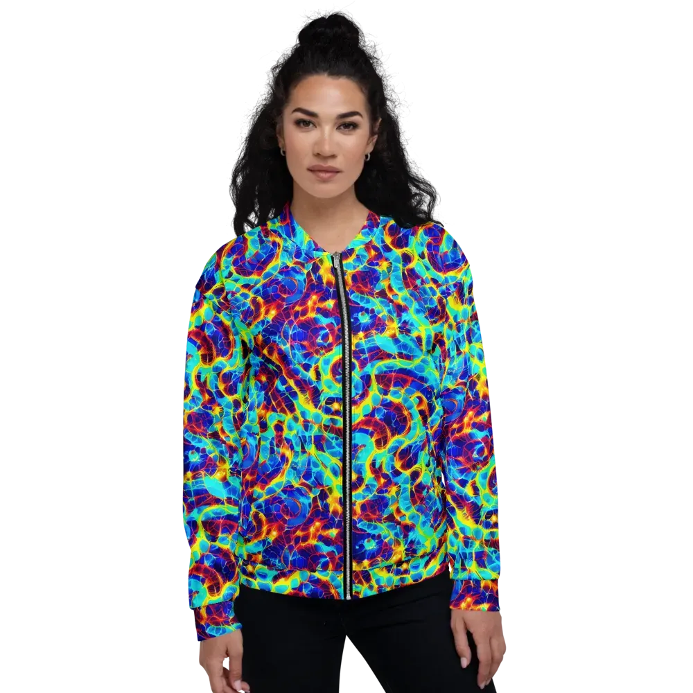 Cobalt Plasma on Bomber Jacket — Front
