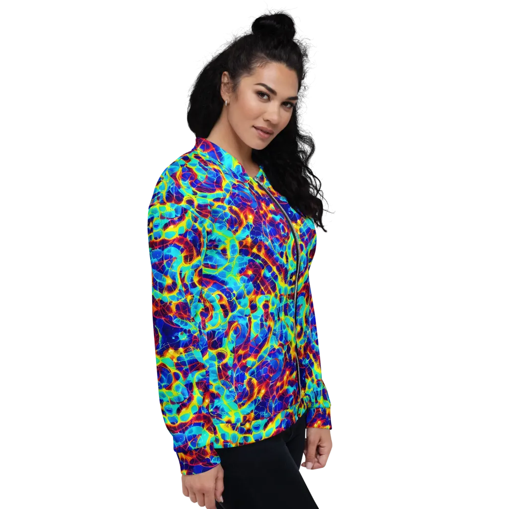 Cobalt Plasma on Bomber Jacket — Right