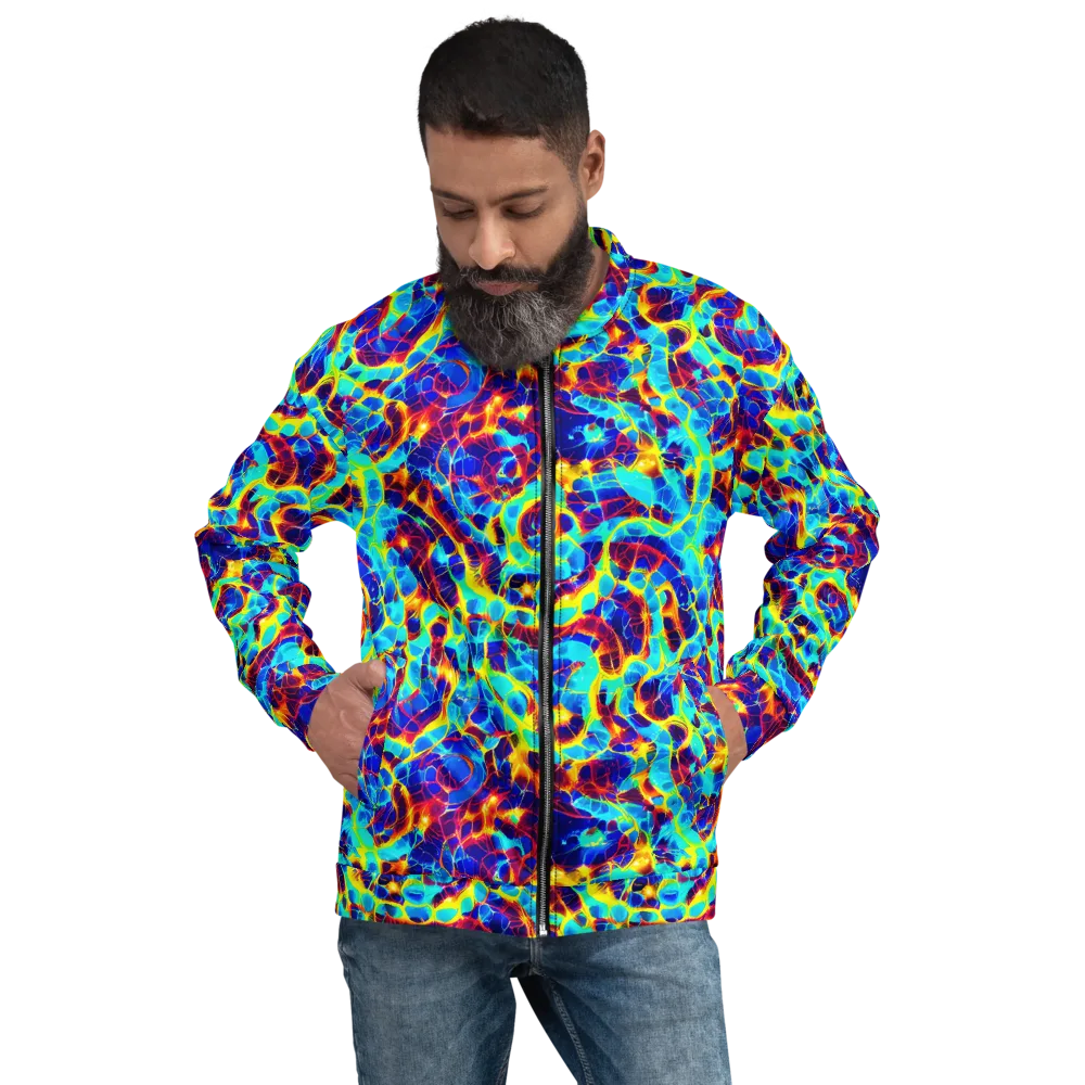 Cobalt Plasma on Bomber Jacket — Front