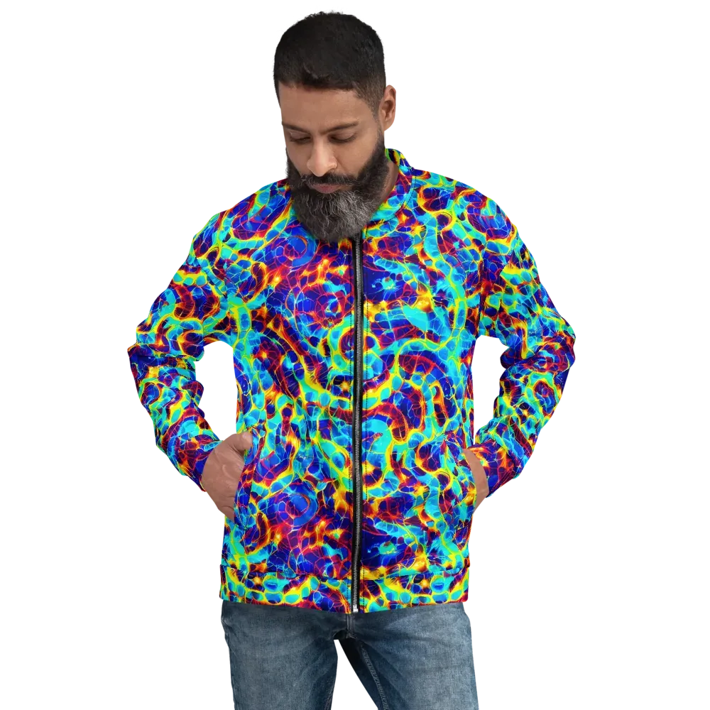 Cobalt Plasma on Bomber Jacket — Front