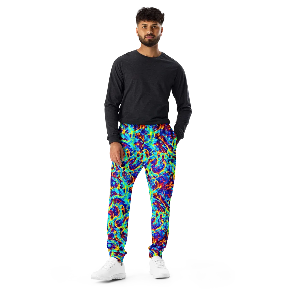 Cobalt Plasma on Men's Joggers — Front