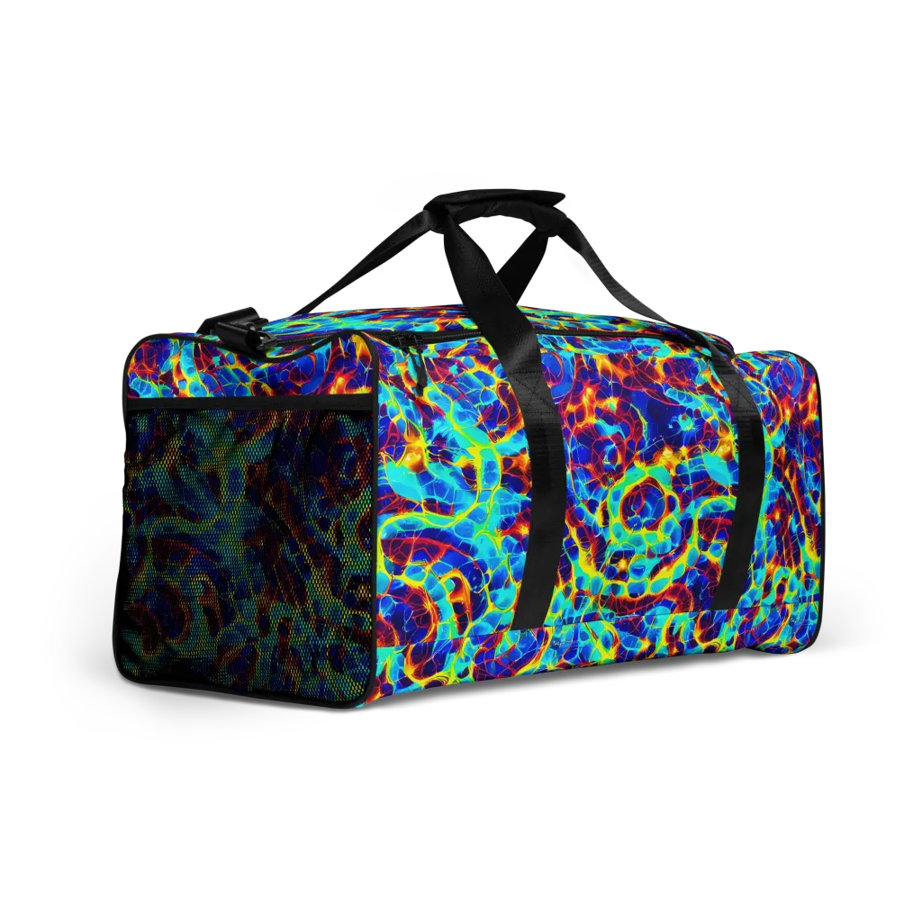 Cobalt Plasma on Duffle Bag — Right Front