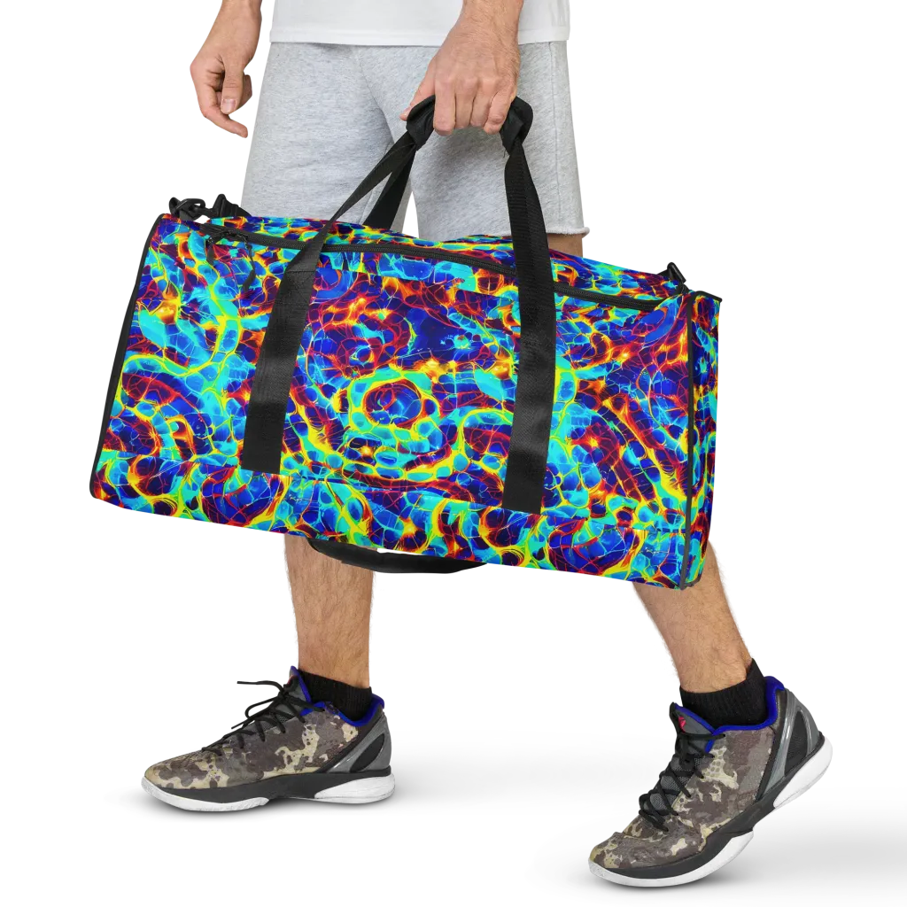 Cobalt Plasma on Duffle Bag — Front