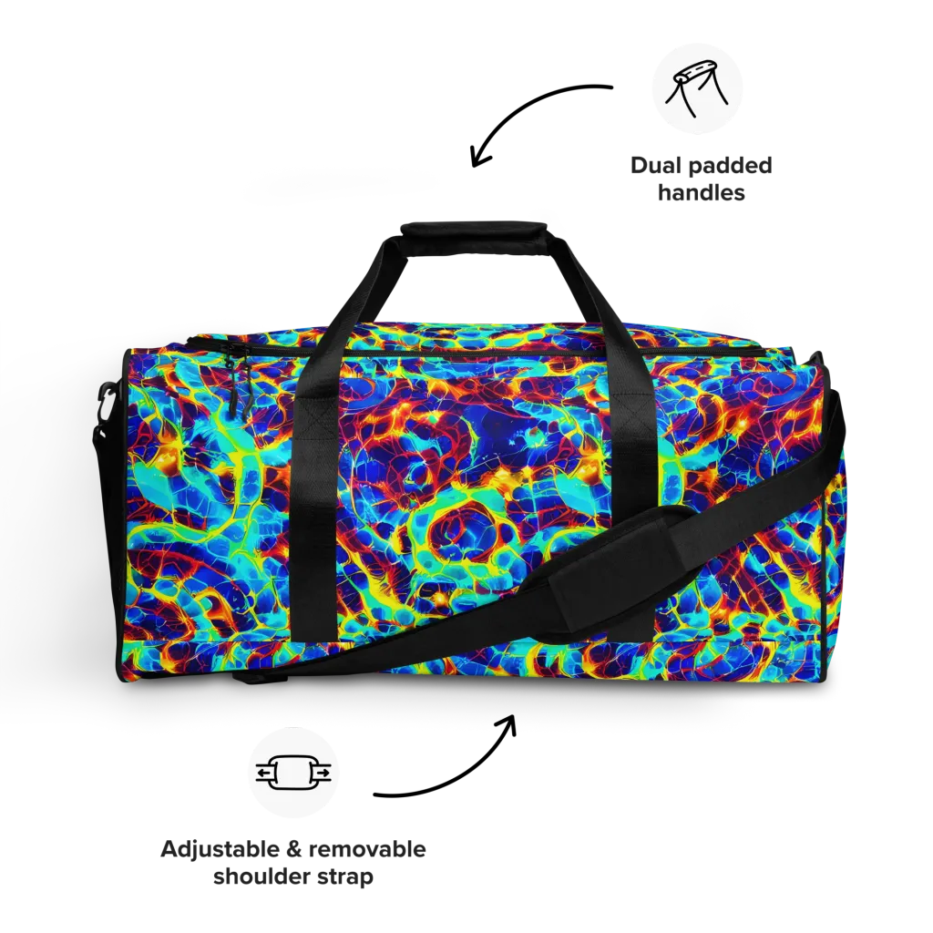 Cobalt Plasma on Duffle Bag — Front