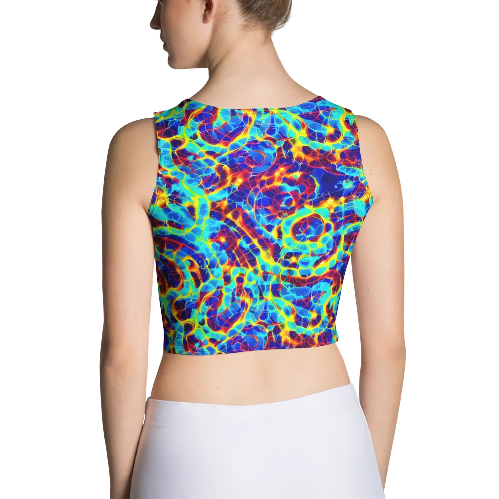 Cobalt Plasma on Crop Top — Back