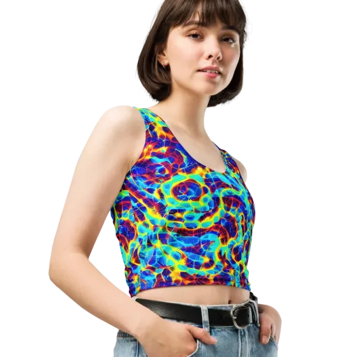 Cobalt Plasma on a Crop Top
