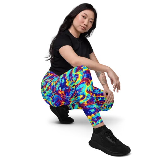 Cobalt Plasma on a Leggings with Pockets